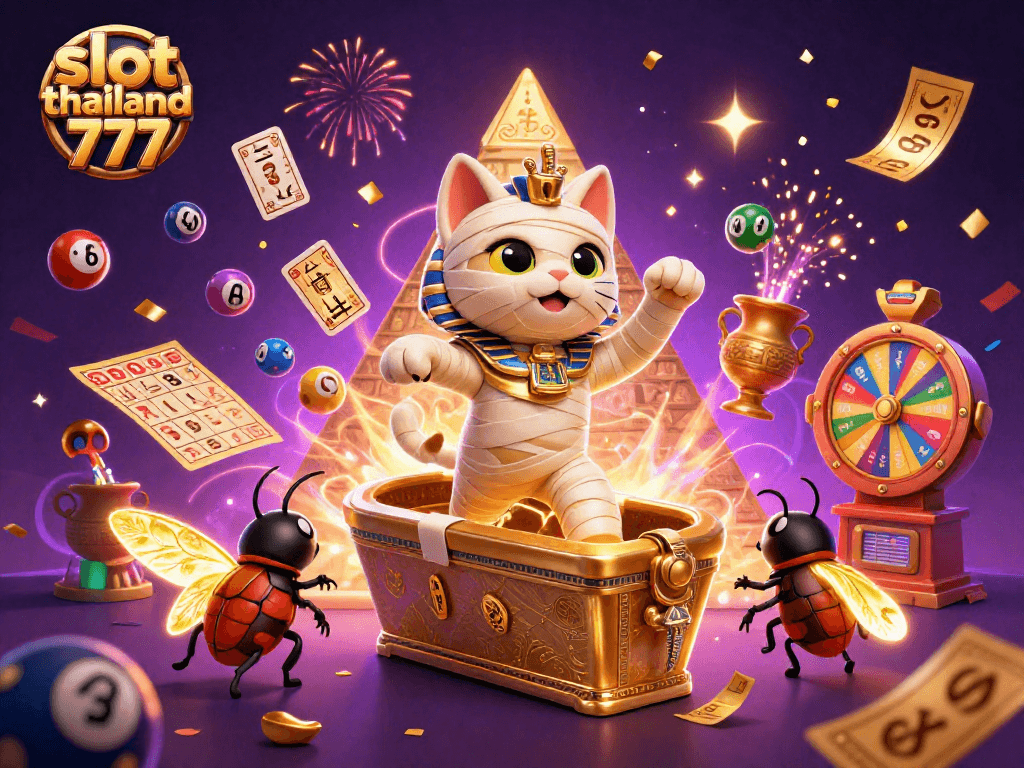 Experience thrilling wins with slot thailand 777 in this dynamic casino scene featuring vibrant elements.