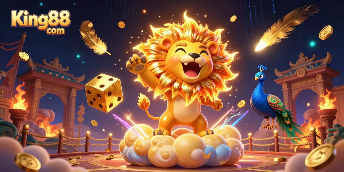 Experience excitement at King88 com with dynamic gaming elements in a vibrant casino scene.