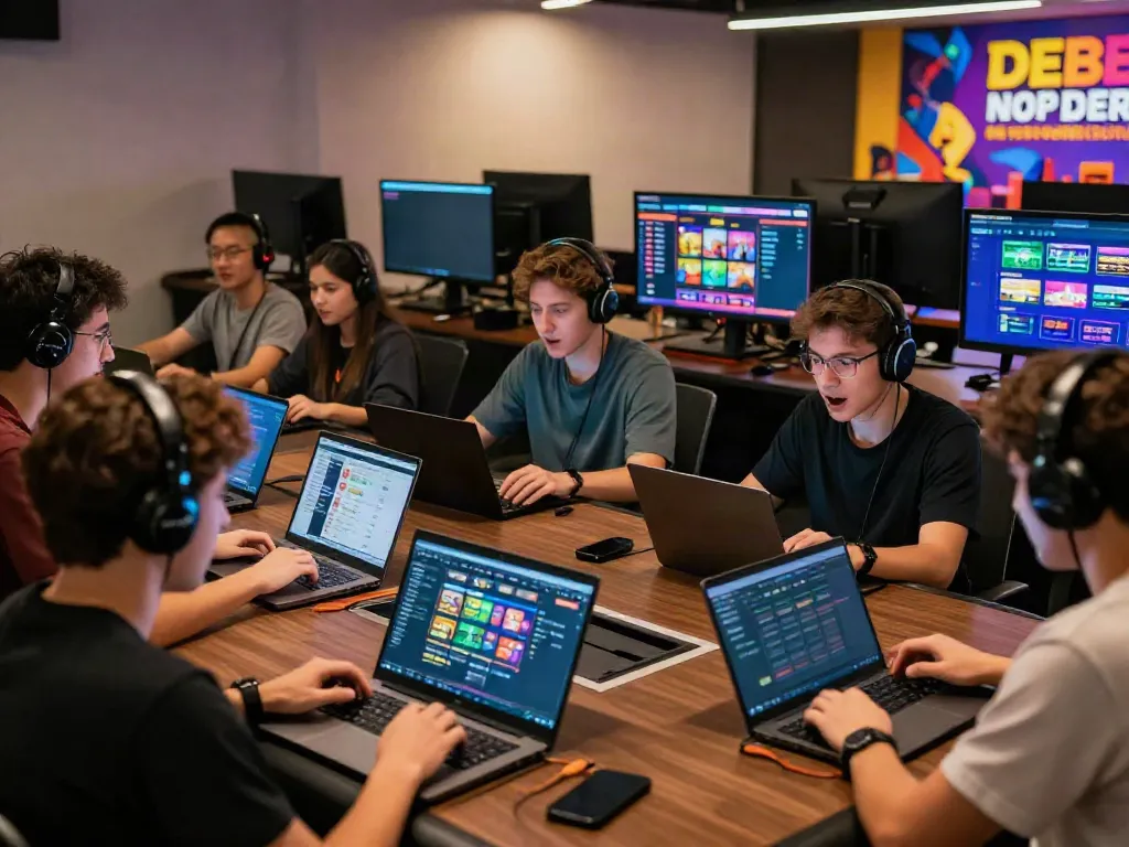 Players interacting with diverse games on http://debet-onl.com, showcasing an engaging online gaming atmosphere.