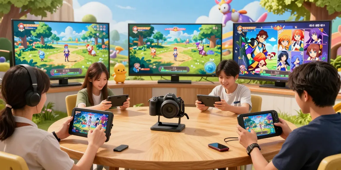 Engaging scene of players enjoying a hentai game in a vibrant, animated environment