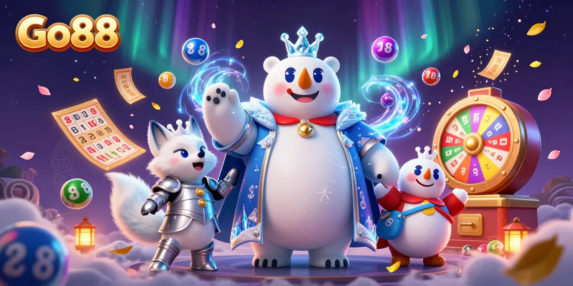 Engage with Go88's dynamic gaming world, where fortune awaits through vibrant lottery balls, golden tickets, and thrilling prizes.